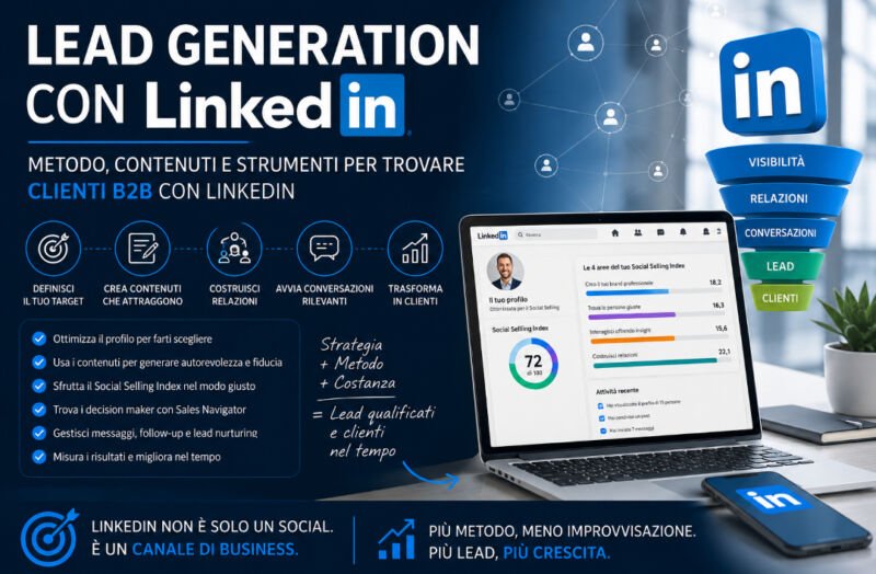 Lead generation con LinkedIn: metodo, contenuti e strumenti per trovare clienti B2B 8 Che cosa significa fare lead generation con LinkedIn