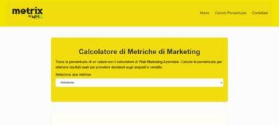 Calcolatore di Metriche di Marketing