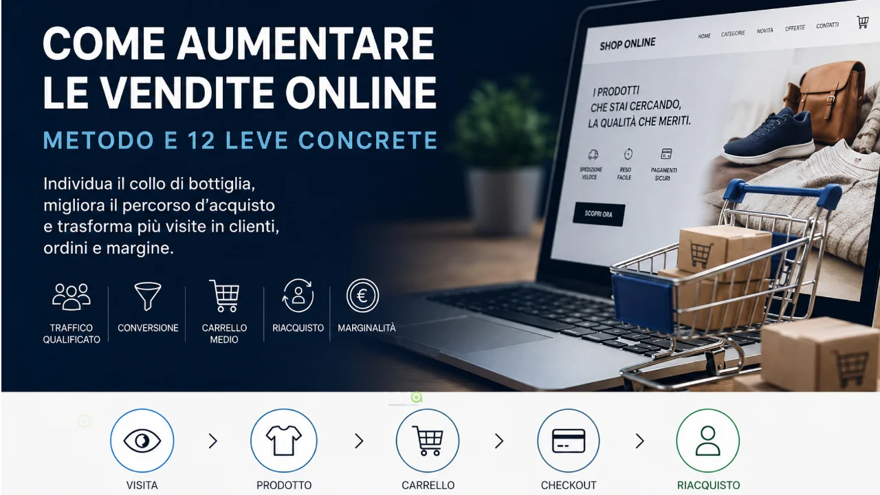 Come aumentare le vendite online: metodo e 12 leve concrete 12 Come aumentare le vendite online
