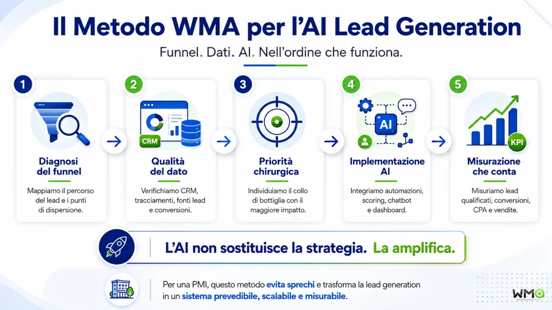 AI Lead Generation: Cos’è, Come Funziona - Guida Completa 11 Metodo WMA per l’AI Lead Generation