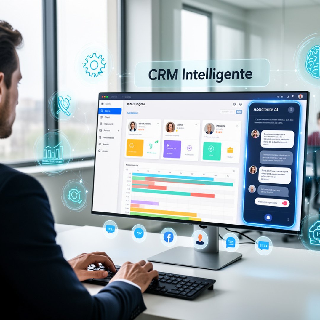 CRM e Intelligenza Artificiale CRM con intelligenza artificiale per analisi lead e vendite