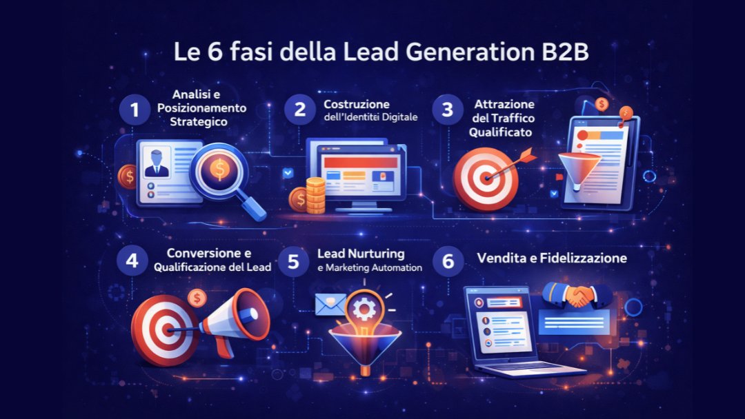 Le 6 fasi strategiche della Lead Generation B2B