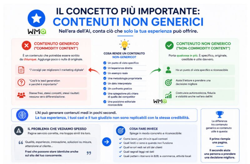 Contenuti non generici