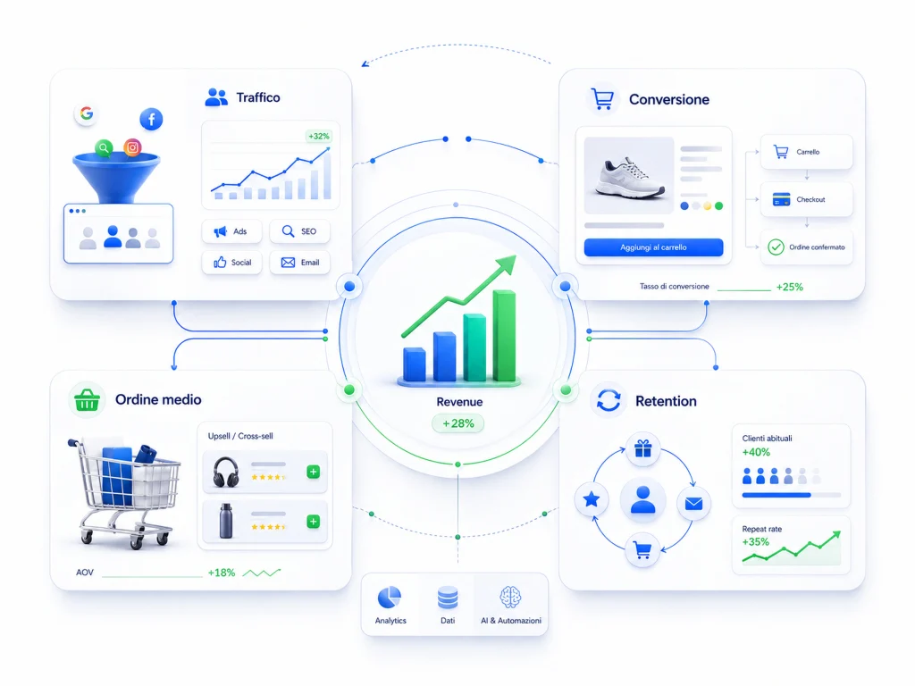 5 leve che fanno crescere un eCommerce