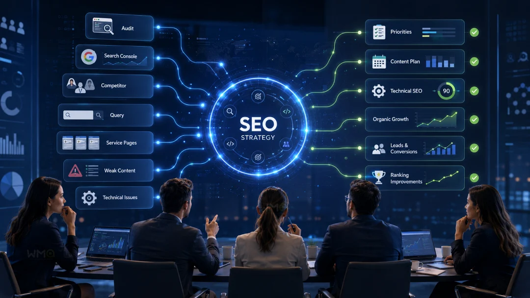 Strategia SEO in riunione Il nostro approccio SEO: prima diagnosi, poi strategia