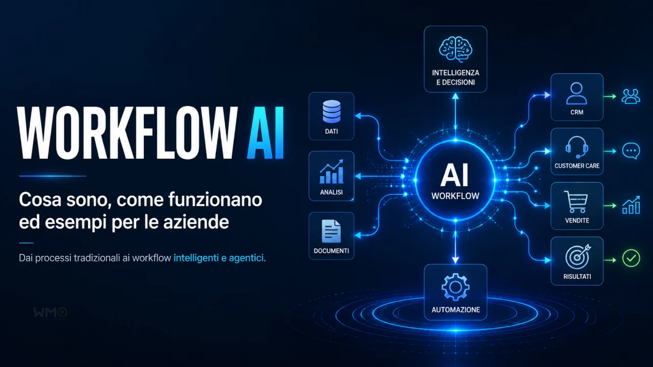 Workflow AI: processi intelligenti per aziende Workflow AI: cosa sono, come funzionano ed esempi per le aziende