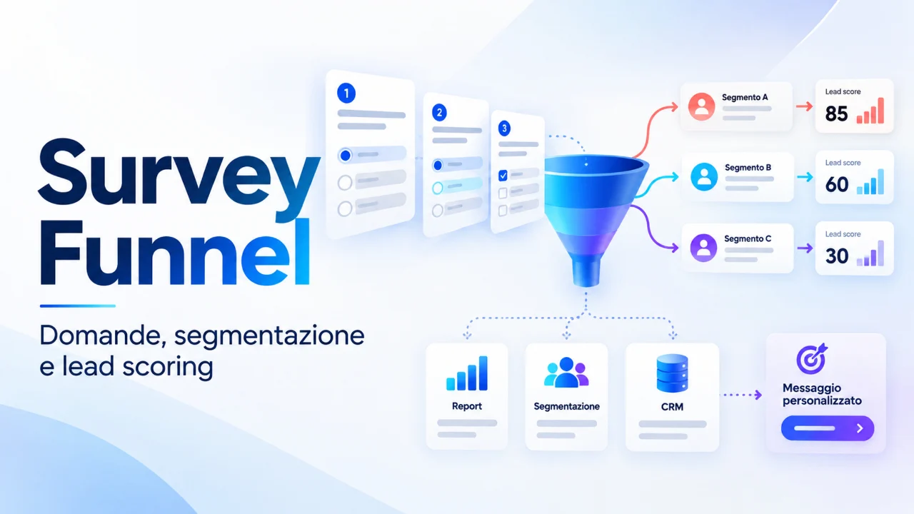 Survey Funnel: segmentazione e lead scoring Survey Funnel: cos’è, come funziona ed esempi B2B ed eCommerce
